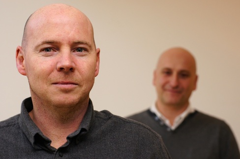 Mark Woodcock and Jamie Snowden of MJ Building Plastics